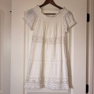 EUC American eagle small cream dainty boho dress
